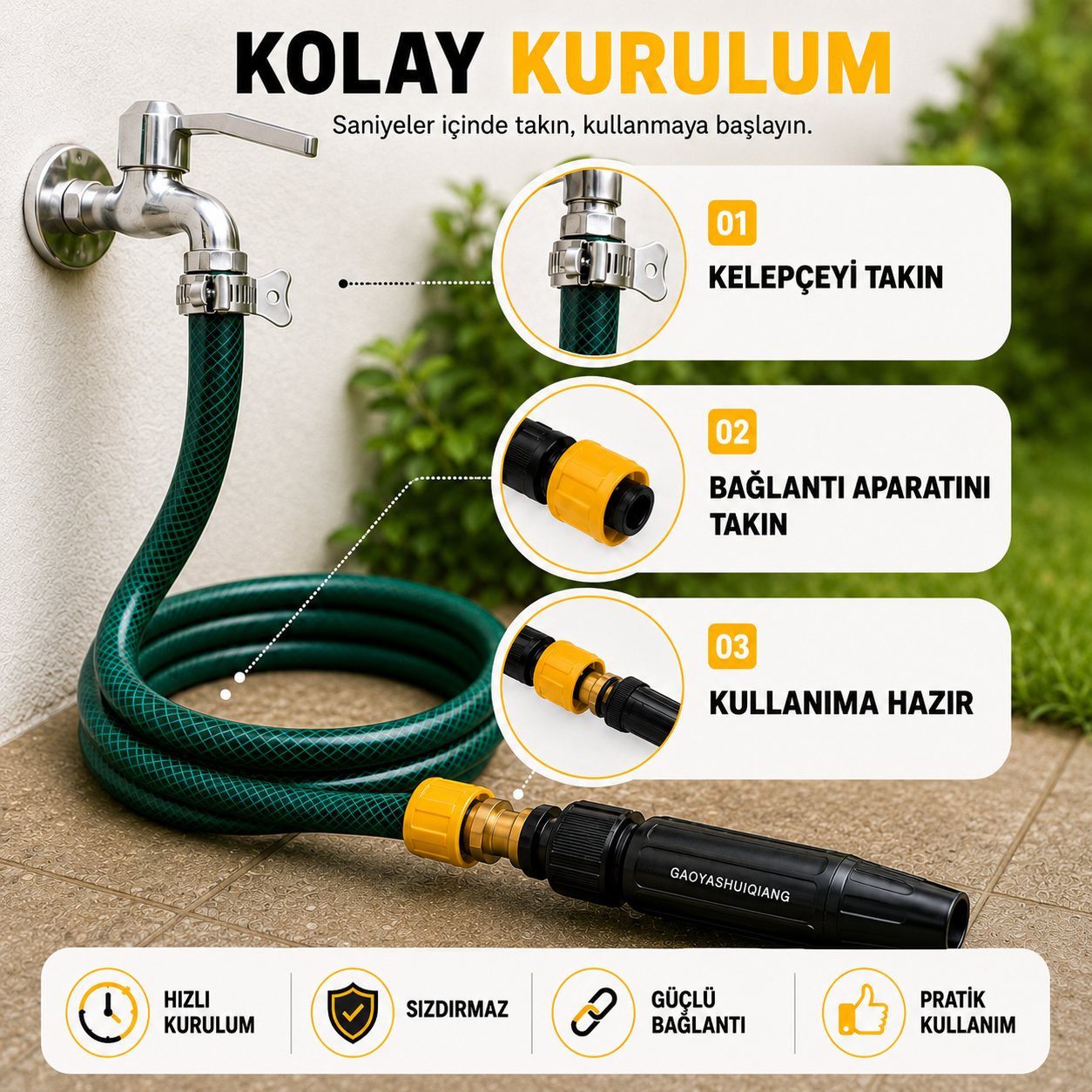Turbowash™ Basınçlı Yıkama Aparatı