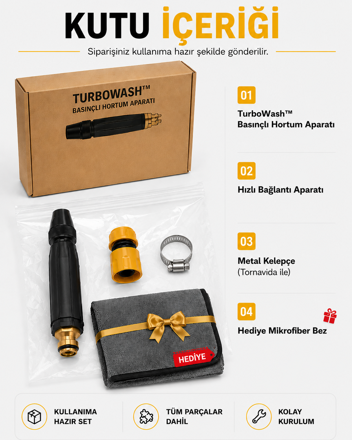 Turbowash™ Basınçlı Yıkama Aparatı