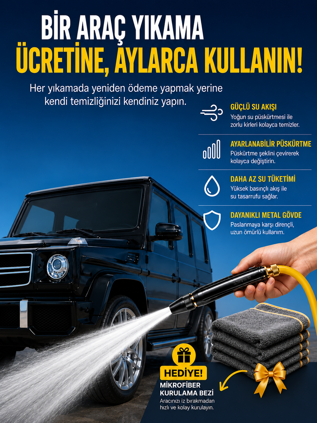 Turbowash™ Basınçlı Yıkama Aparatı