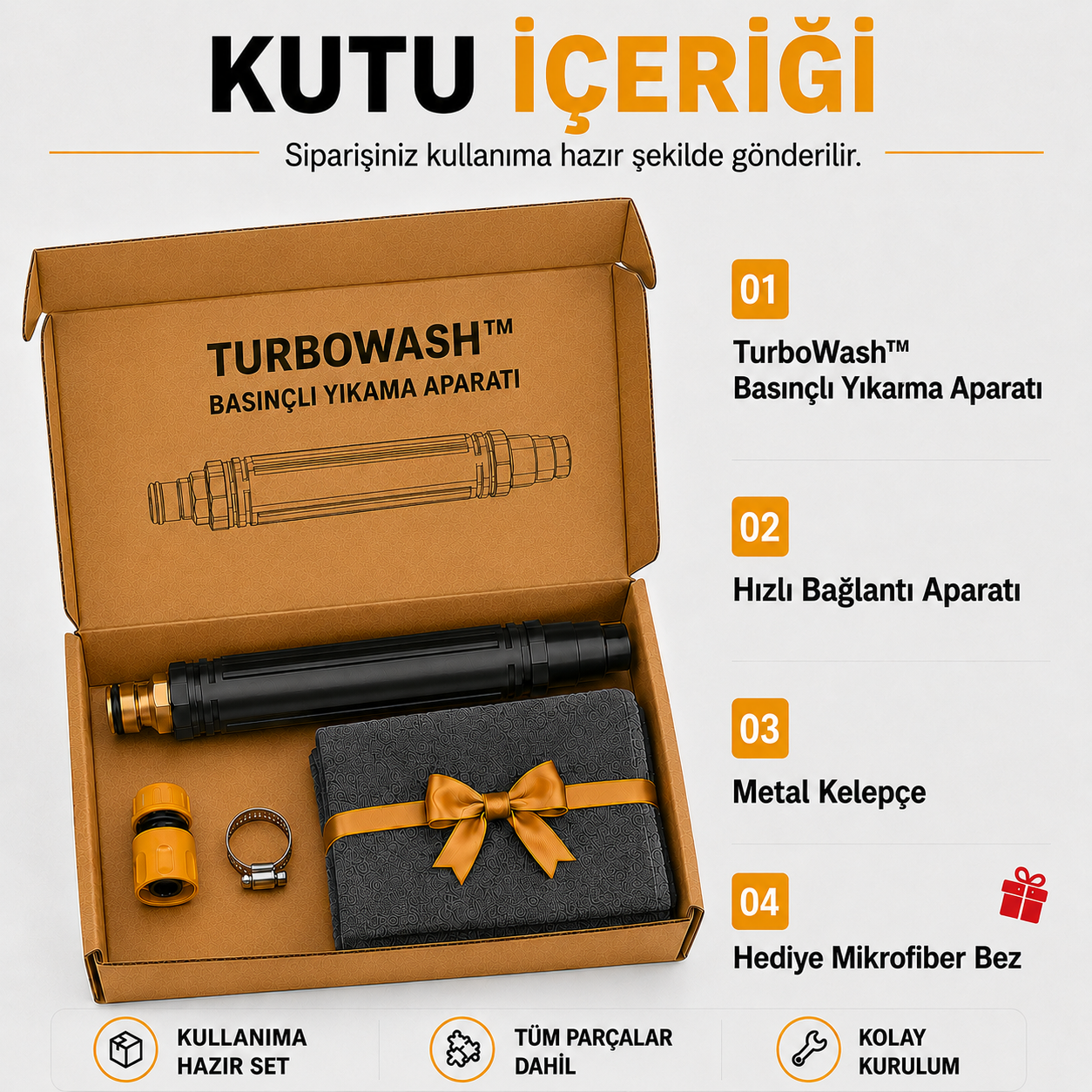 Turbowash™ Basınçlı Yıkama Aparatı